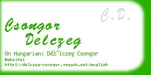 csongor delczeg business card